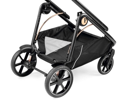 עגלה לתינוק עם סל שכיבה Veloce Blue Shine Peg perego  - כחול פג פרגו
