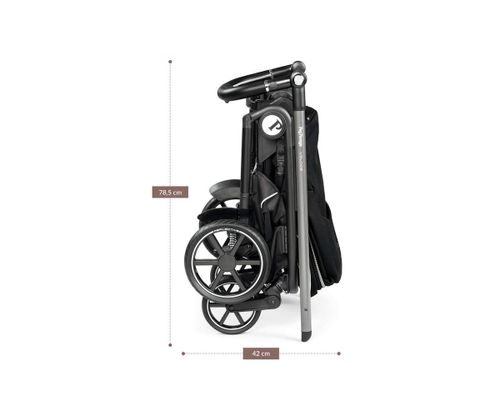 עגלה לתינוק עם סל שכיבה Veloce Blue Shine Peg perego  - כחול פג פרגו
