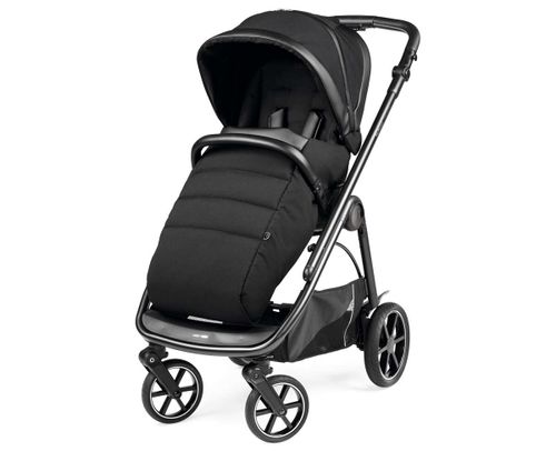 עגלה לתינוק עם סל שכיבה Veloce Licorice Peg perego  - שחור פג פרגו