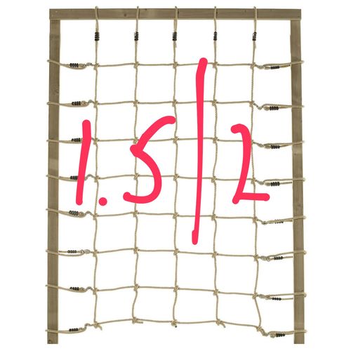 רשת חבלים 2.0\1.5מ