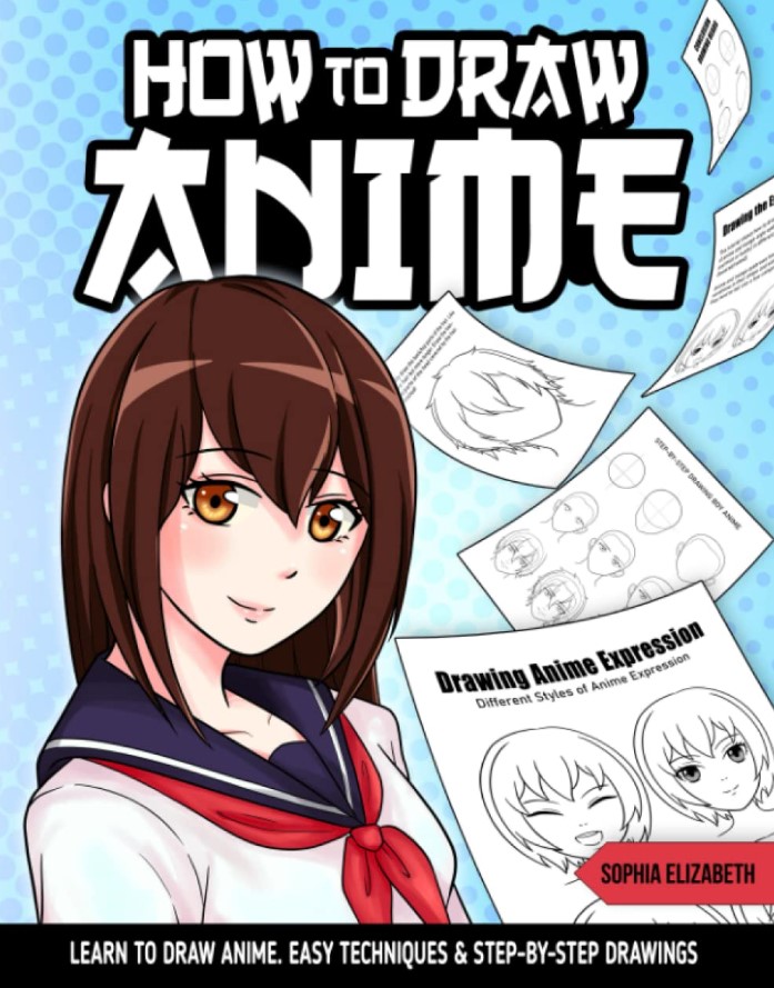 ספר לימוד ציור אנימה (שלב אחר שלב)- "How To Draw Anime" 