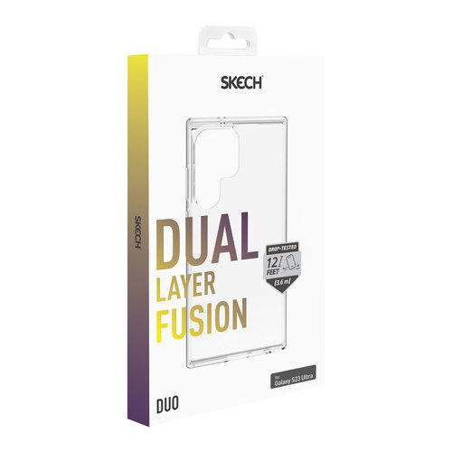 כיסוי Skech ל Galaxy S23 Ultra דגם Duo שקוף