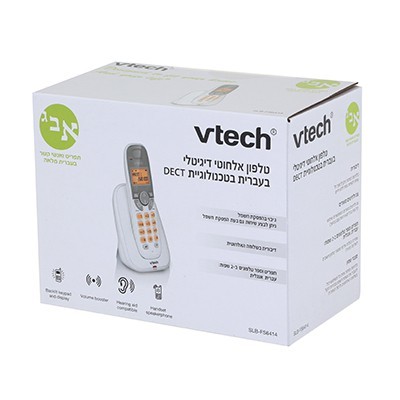 טלפון אלחוטי VTECH DECT  SLB-FS6414 בעיברית