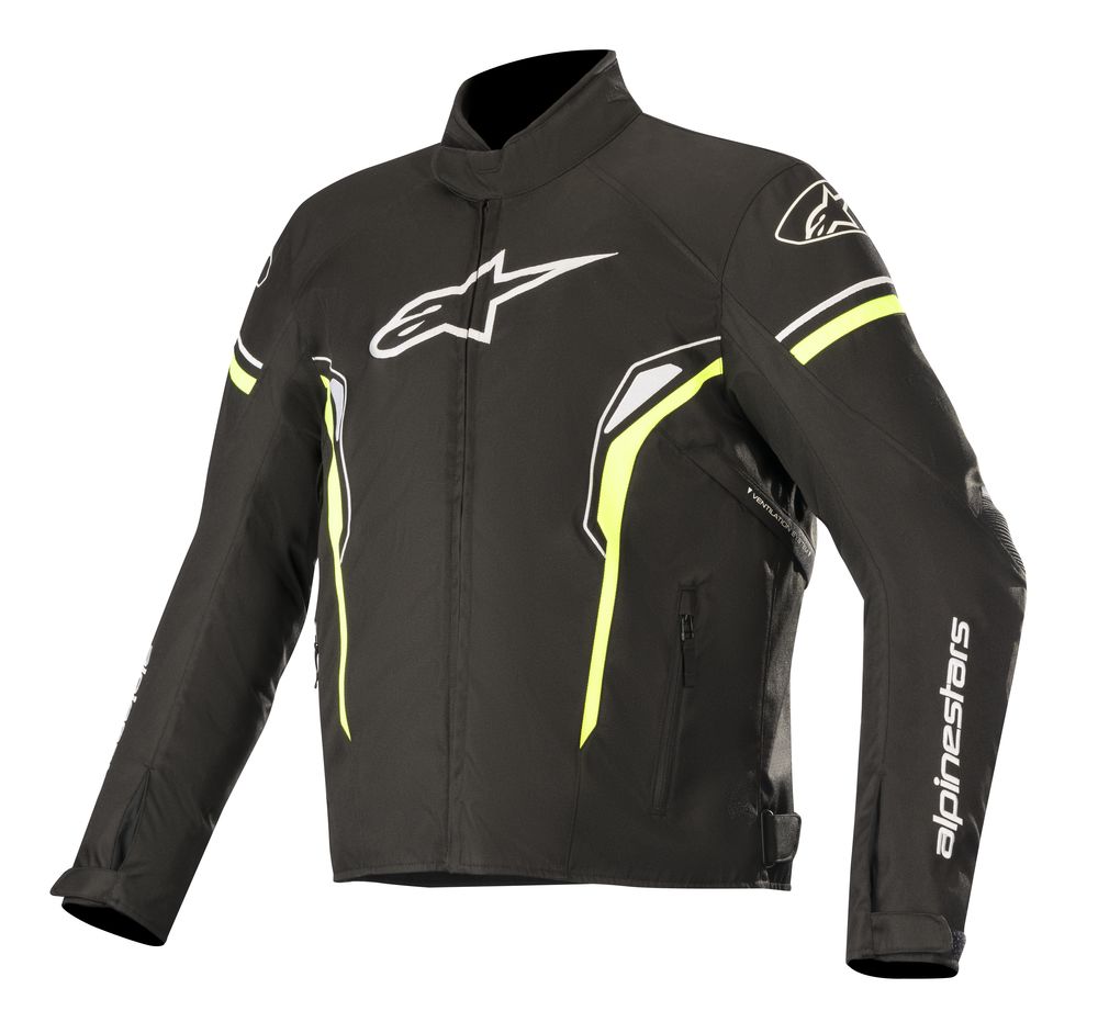 מעיל לאופנוע ALPINESTARS T-SP-1 Waterproof 100% חורפי אטום למים שחור צהוב