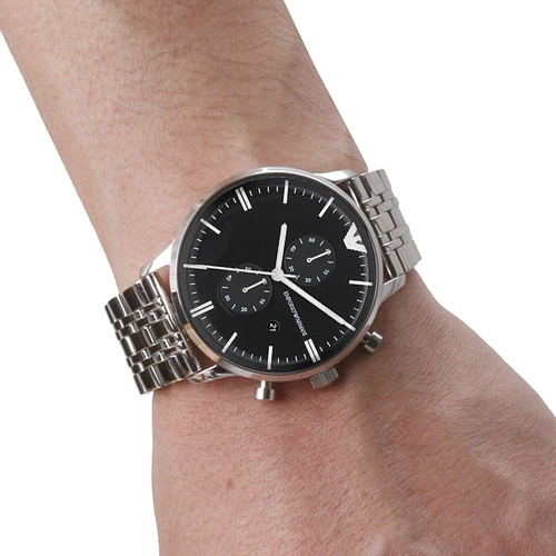 שעון ארמני EMPORIO Armani AR0389 סט צמיד מתנה לגברים