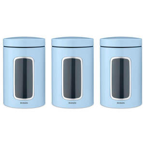 סט 3 קופסאות לאחסון מזון בצבע תכלת, Brabantia
