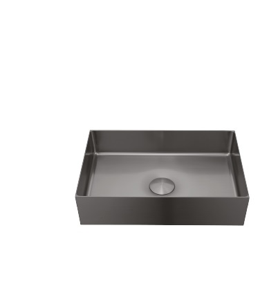 כיור רחצה מונח נירוסטה מלבני גרפיט MP-SS-4026