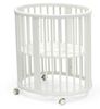 עריסת תינוק סליפי מיני מודולארית V3 (ניתן להפוך למיטת תינוק) עם מזרן - לבן