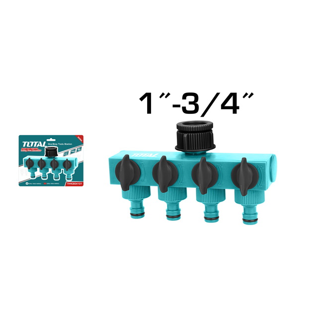 מחבר צינור פלסטיק - 3/4" 1"