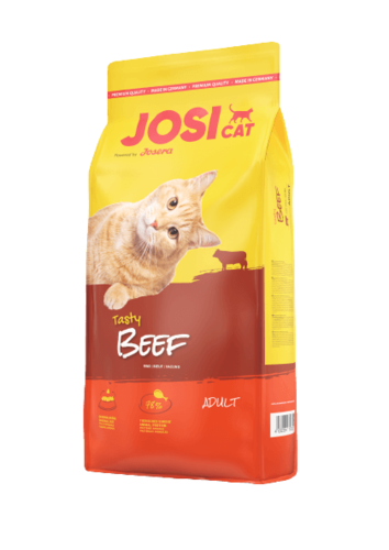 מזון יבש לחתול ג'וסי קט בקר 10 קילו Josicat (100 גרם 1.49 ש