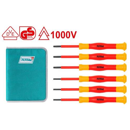 סט 6 מברגים מדויקים מבודדים 1000V