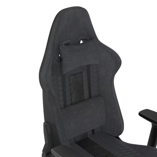 כיסא גיימינג CORSAIR TC100 Fabric Grey Black – מבט מלא