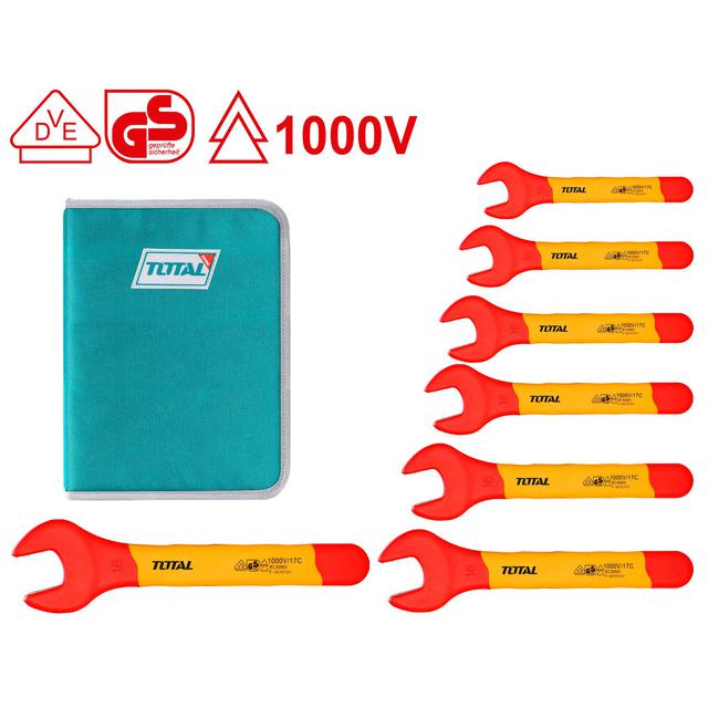 סט 7 מפתחות רינג מבודד 1000V 8 מ"מ