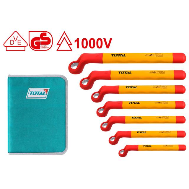 סט 7 מפתחות ברגים רינג מבודד 1000V 8 מ"מ