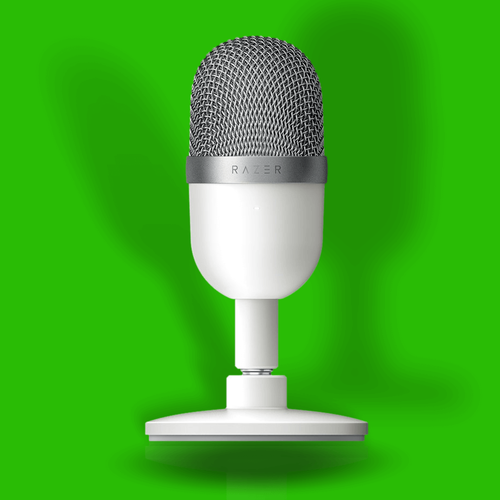 מיקרופון בצבע לבן מבית RAZER דגם SEIREN MINI MERCURY