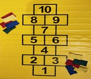 משטח רצפה קליעה למטרה לשקיות שעועית 120X90 ס"מ