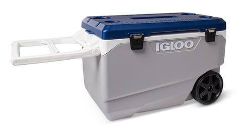 צידנית קשיחה עם גלגלים ומגש 85 ליטר אפור Igloo MaxCold Latitude