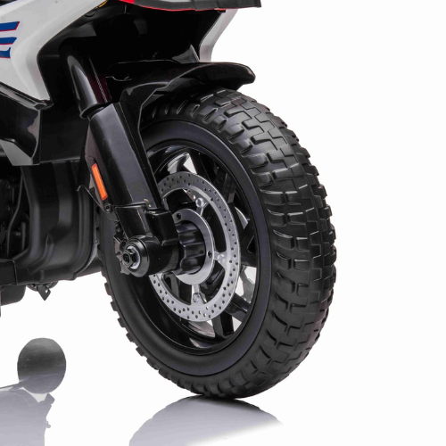 אופנוע לילדים BMW F850 12V מקורי כולל מזוודות יבואן רשמי מצבר משופר-צבע לבן 