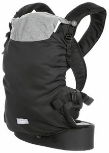 מנשא תינוק ארגונומי עשוי בד רך ונעים סקין פיט Skin Fit - שחור