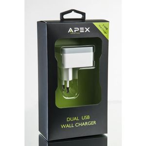 מטען קיר 3.4A עם 2 כניסות APX 264 USB