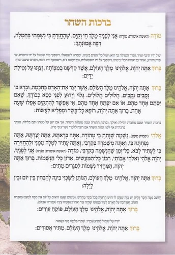 ברכון ברכות השחר איכותי
