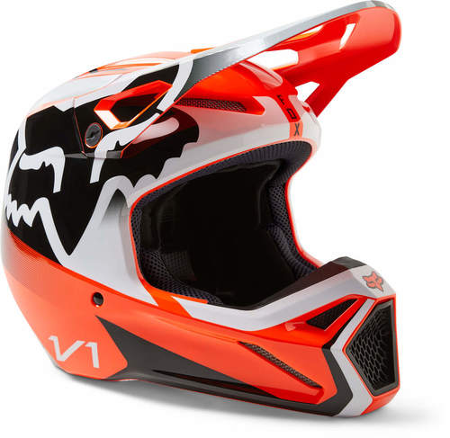 קסדה לאופנוע פוקס כתום - FOX MIPS V1 LEED V23