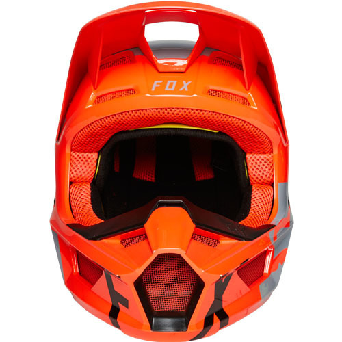 קסדה לאופנוע לילדים V1 כתום / אפור - FOX MIPS YOUTH V1 SKEW HELMET