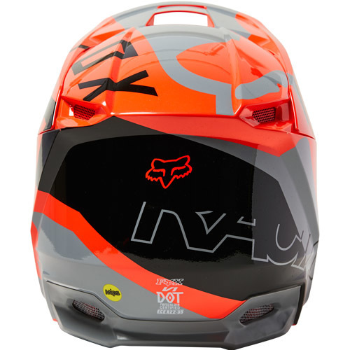 קסדה לאופנוע לילדים V1 כתום / אפור - FOX MIPS YOUTH V1 SKEW HELMET