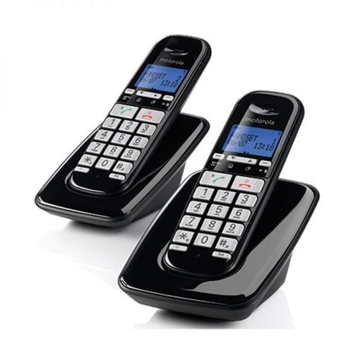 טלפון אלחוטי זוגי Motorola S3002 מוטורולה - שחור