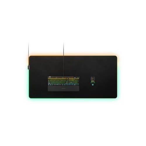 משטח לעכבר גיימינג דגם QCK PRISM 3XL STEELSERIES עם תאורה RGB - אריזת RETAIL