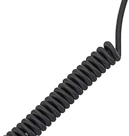 כבל מסולסל עם תקע USB בצד אחד צד שני פתוח 