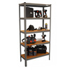כוננית 5 מדפים מודולרית צבע אפור 180x90x40ס''מ Smith