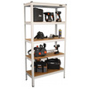 כוננית 5 מדפים מודולרית צבע לבן 180x90x40ס''מ Smith