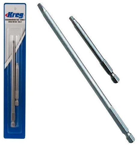 סט 2 ביטים הברגה ארוך וקצר לקרג ג'יג Kreg DDS
