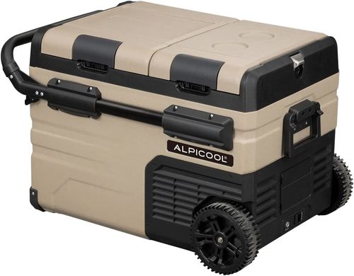 מקרר לרכב עם מדחס נפח 35  ליטר  ALPICOOL TAW35  + חיבור לחשמל רגיל  220V