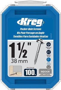 בורג הברגה עדינה 38 מ"מ - 100 יחידות - Kreg