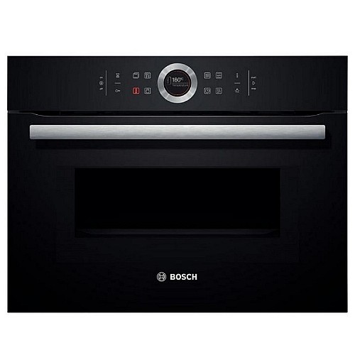 תנור אפיה בנוי משולב מיקרוגל 45 גובה מבית BOSCH בוש דגם CMG633BB1