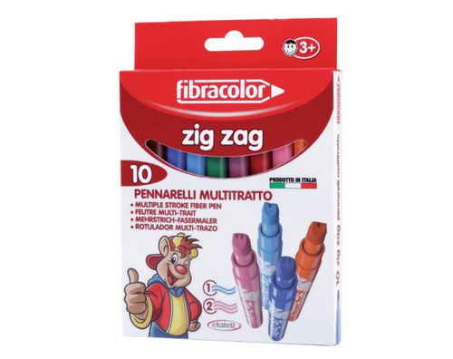 סט 10 טושים זיג זג