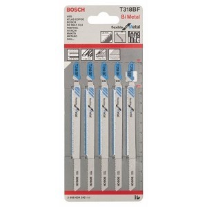 סט 5 להבי מסור אנכי למתכת BOSCH T318BF