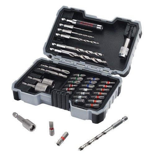 סט 35 ביטים ומקדחים BOSCH HSS-G 2607017328