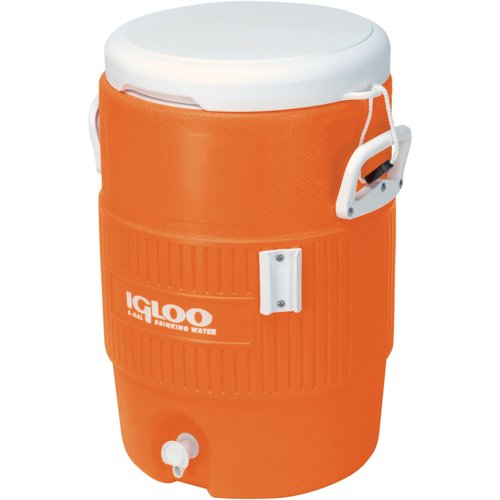 מיכל מים קולר 38 ליטר איגלו כתום + מתקן לכוסות  IGLOO 38