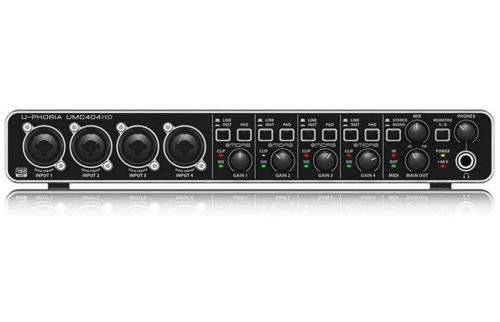 כרטיס קול דגם UMC404HD מבית BEHRINGER