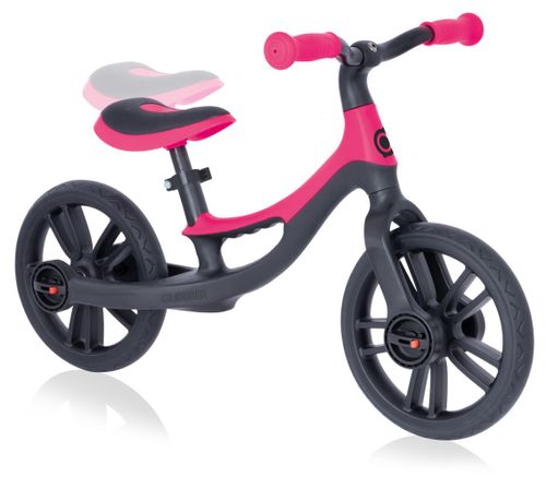 אופני איזון Go Bike Elite עם 2 מצבי גובה, ידית אחיזה וגלגלי TPE - ורוד