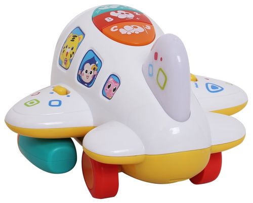 מטוס נוסע למשחק ולמידה עם אורות וצלילים