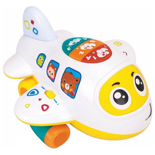 מטוס נוסע למשחק ולמידה עם אורות וצלילים