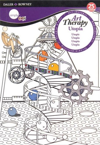 חוברות צביעה (A4) למבוגרים- Art Therapy UTOPIA