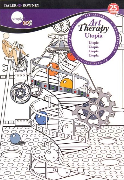 חוברות צביעה (A4) למבוגרים- Art Therapy UTOPIA