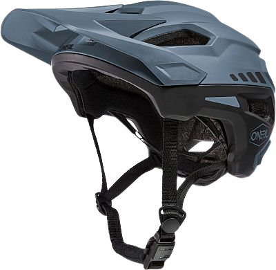 קסדת אופניים ONEAL TRAILFIDER V.23 אנדורו אול מאונטיין בצבע אפור שחור עם טכנולוגיית Inmold, פתחי אוורור מרובים ומצחייה מתכווננת למק
