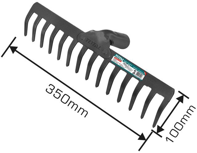 מגרפה עפר 100×350 מ"מ 18 מ"מ