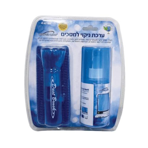 ערכת ניקוי למסכים וציוד אלקטרוני בבית ובמשרד